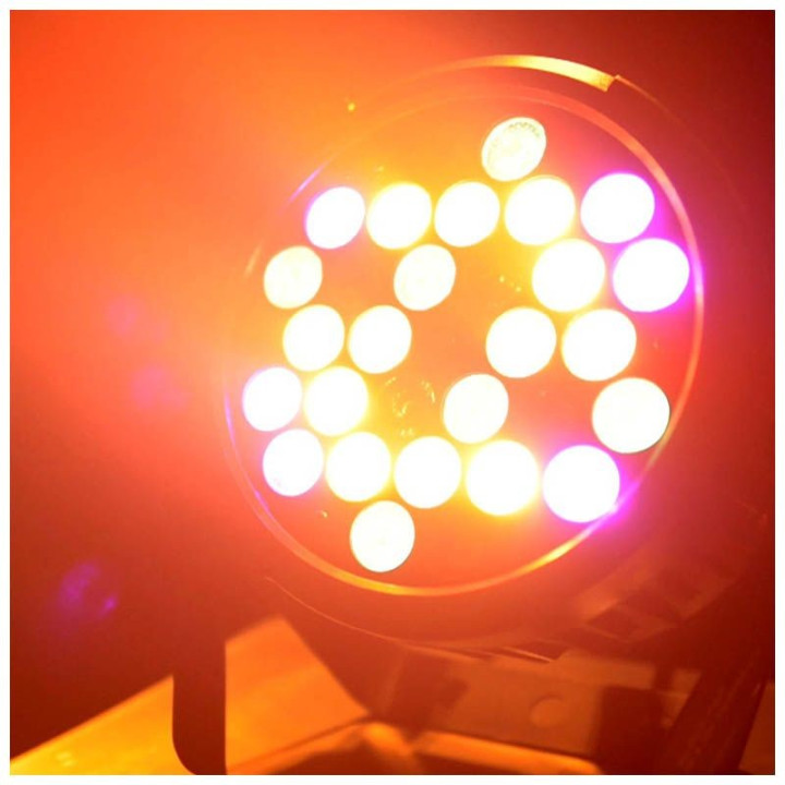 LIGHT4ME BLACK PAR 30x3W RGBA-UV LED reflektor sceniczny est