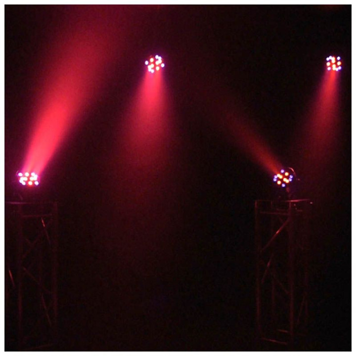 LIGHT4ME BLACK PAR 30x3W RGBA-UV LED reflektor sceniczny est