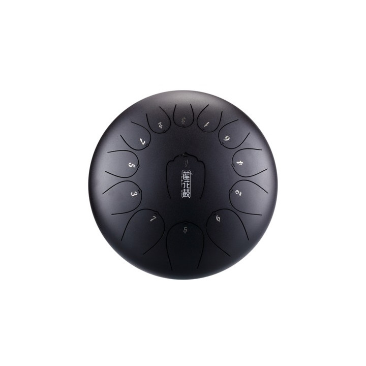 HLURU HUASHU Lotus tongue drum 12" 13 ton Ink Black