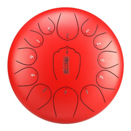 HLURU HUASHU Lotus tongue drum 12" 13 ton Red