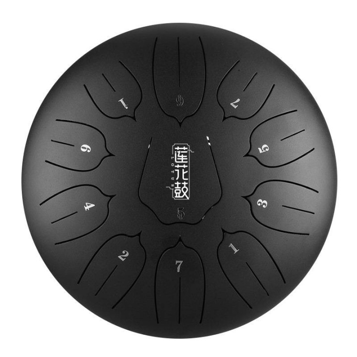 HLURU HUASHU Lotus tongue drum 10" 11 ton Charcoal