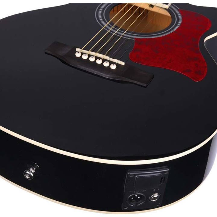 Gitara elektroakustyczna + wzmacniacz gitarowy zestaw BLACK