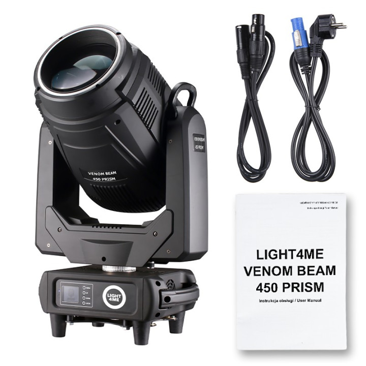 LIGHT4ME VENOM BEAM 450 PRISM glowica ruchoma LED
