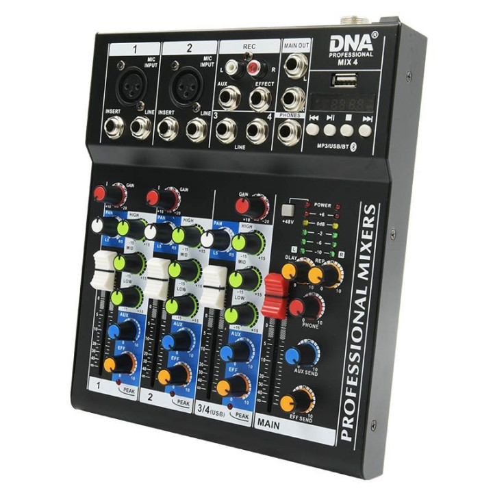 DNA MIX 4 mikser audio USB MP3 analogowy 4 kanaly