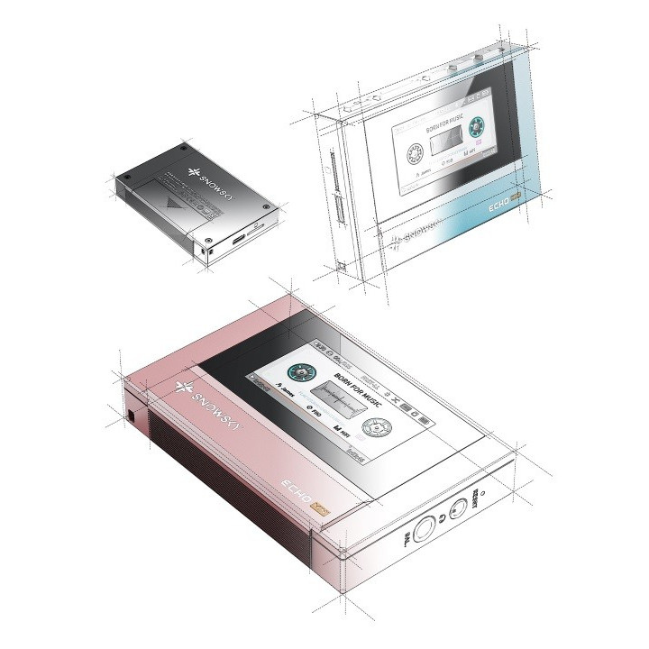 FIIO SNOWSKY ECHO MINI Przenosny odtwarzacz Hi-Res rózowy