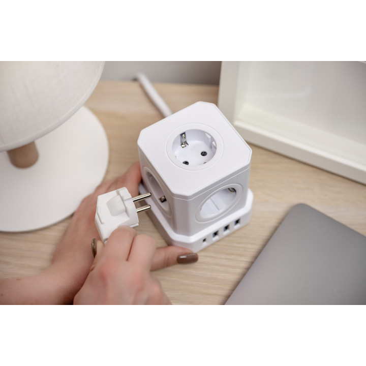 NEWELL NL4387 Kostka zasilajaca GaN Power Cube 9w1 biala