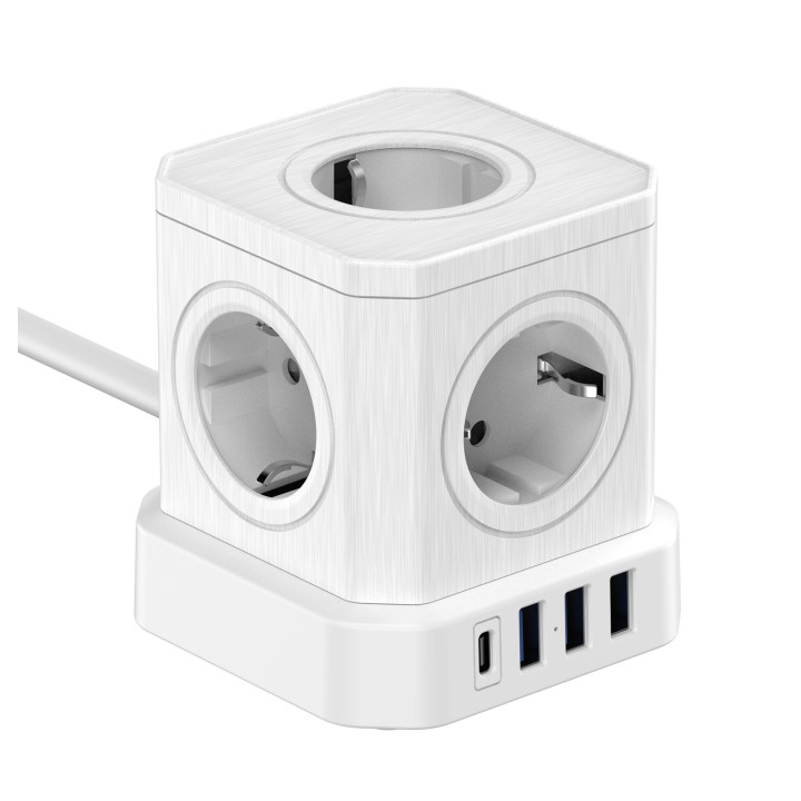 NEWELL NL4387 Kostka zasilajaca GaN Power Cube 9w1 biala