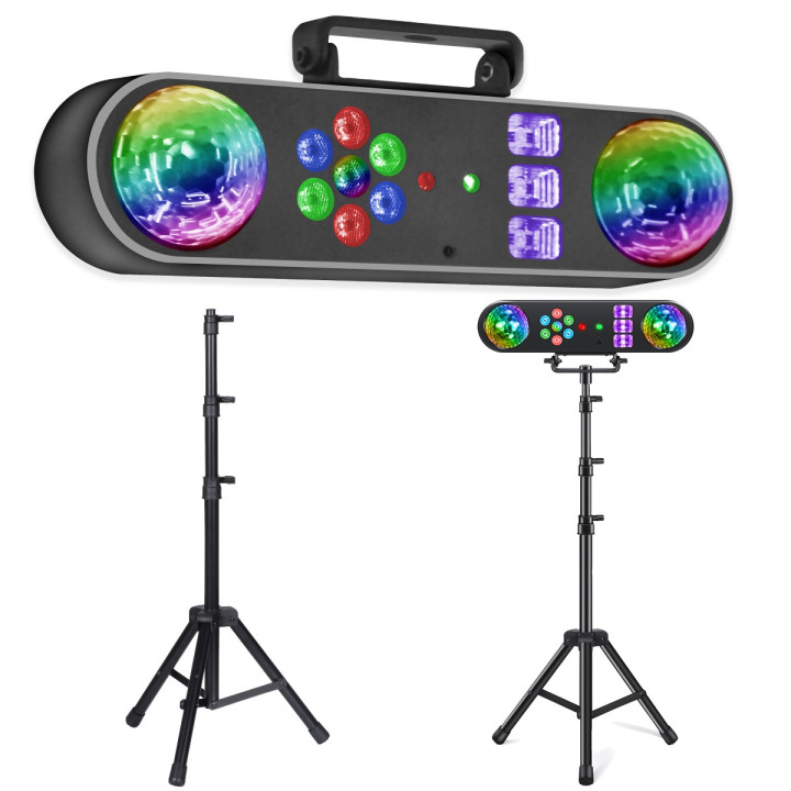 Multiefekt swietlny efekt par Magic Ball bialy stroboskop UV