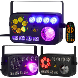 LIGHT4ME PARTY V multiefekt swietlny LED RGBW-UV 6w1