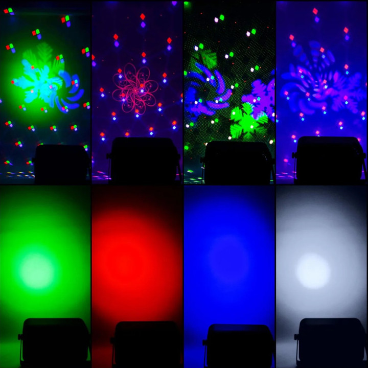 LIGHT4ME PARTY V multiefekt swietlny LED RGBW-UV 6w1