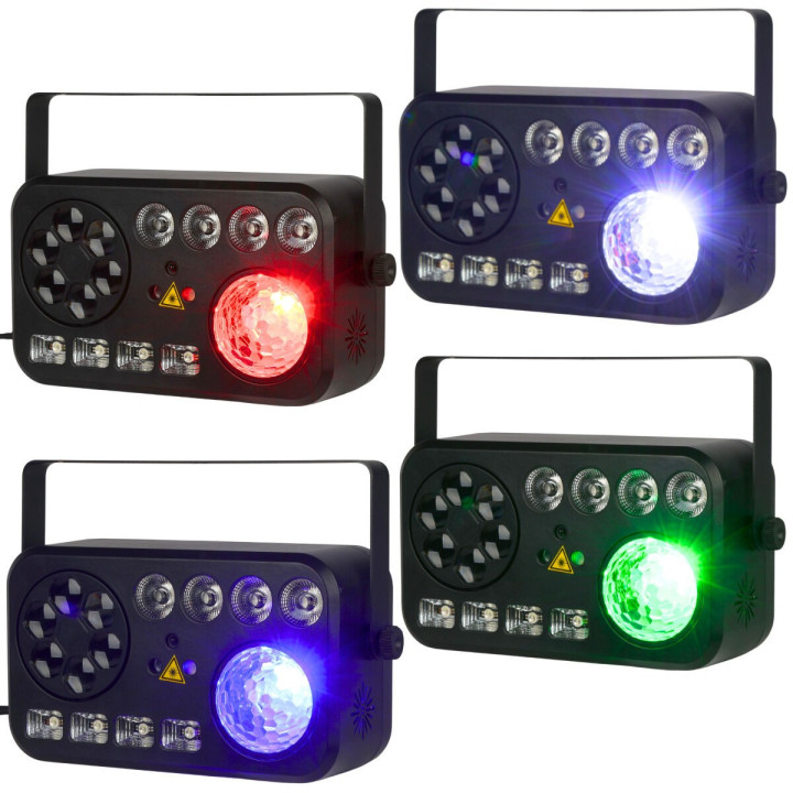 LIGHT4ME PARTY V multiefekt swietlny LED RGBW-UV 6w1