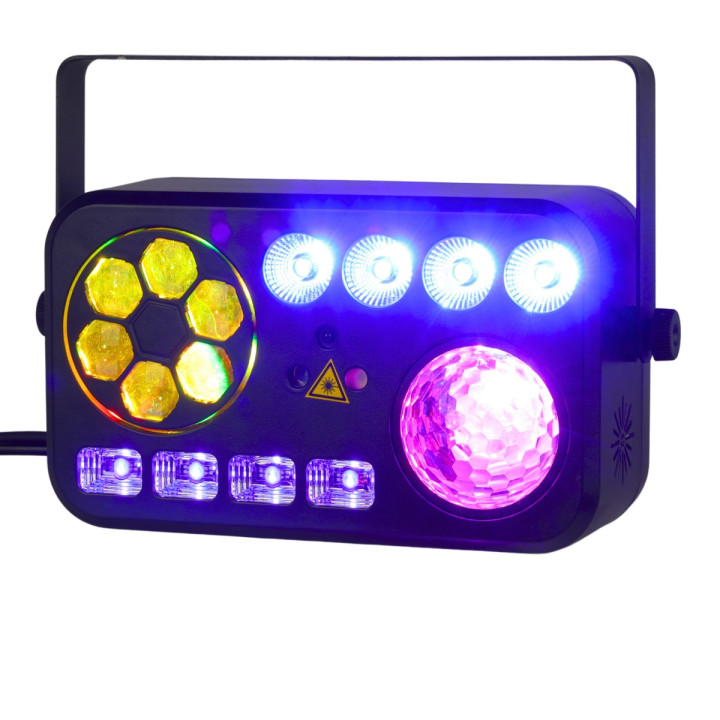 LIGHT4ME PARTY V multiefekt swietlny LED RGBW-UV 6w1