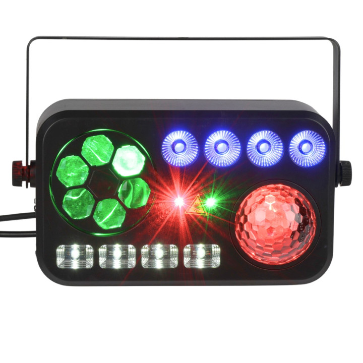 LIGHT4ME PARTY V multiefekt swietlny LED RGBW-UV 6w1