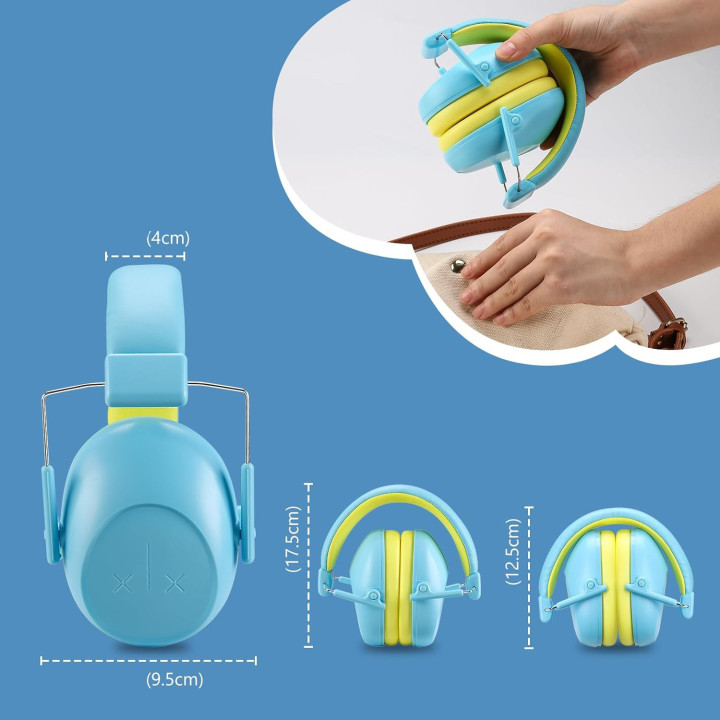 FONOTE EARMUFFS BLUE Nauszniki ochronne niebieskie
