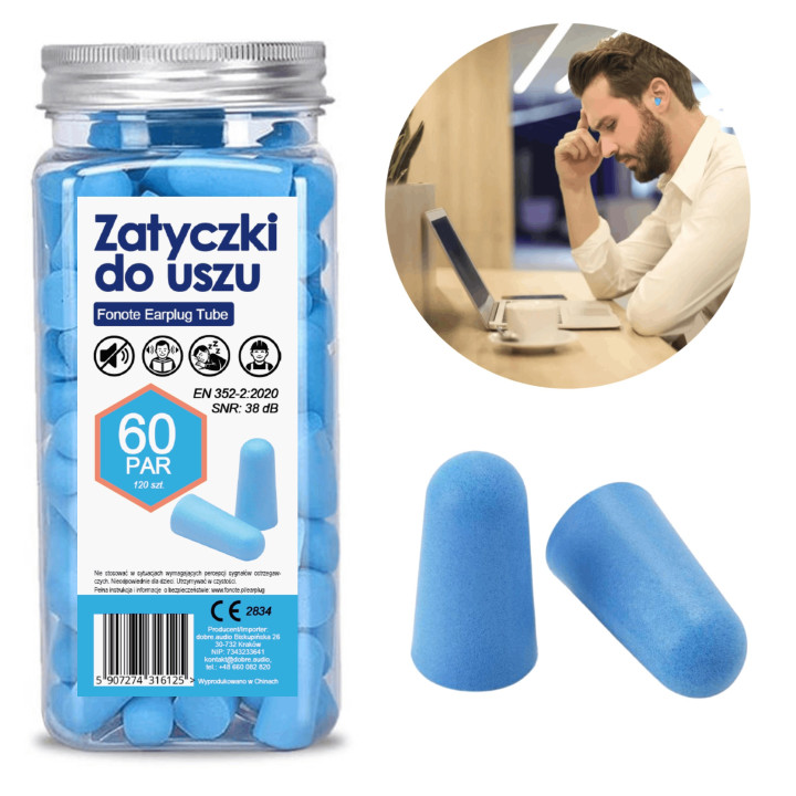 FONOTE EARPLUG-TUBE zatyczki do uszu 120 szt. – ? Akcesoria
