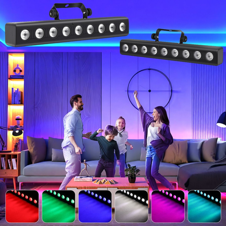 LIGHT4ME DECO BAR 8 RGBW listwa oswietleniowa 9x4W LED pilot