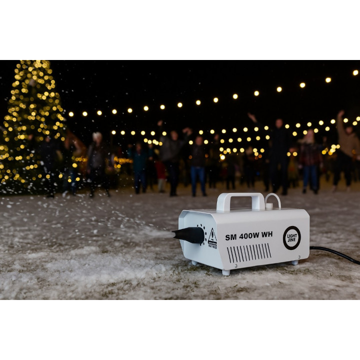 LIGHT4ME SM 400W WH generator wytwornica sniegu biala pilot