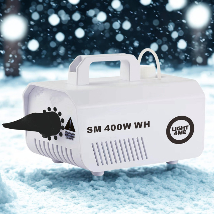 LIGHT4ME SM 400W WH generator wytwornica sniegu biala pilot