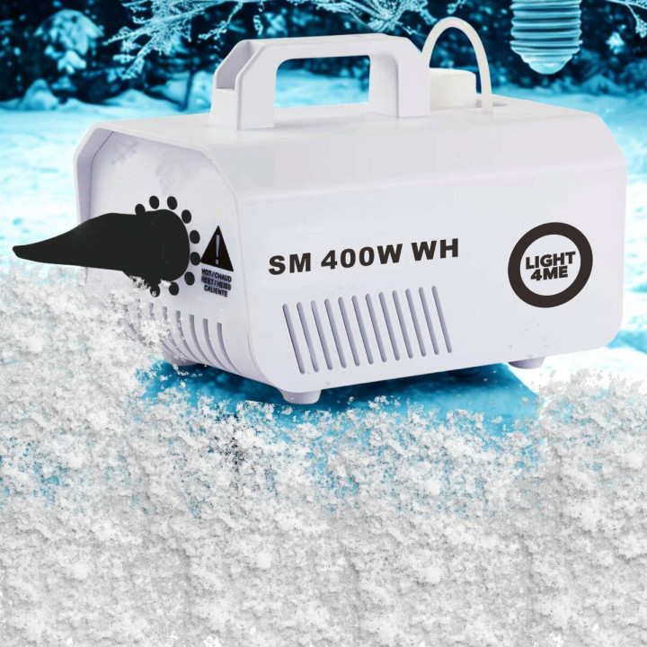 LIGHT4ME SM 400W WH generator wytwornica sniegu biala pilot