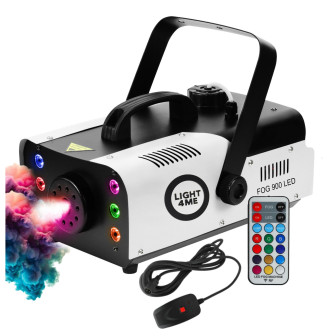 LIGHT4ME FOG 900 LED wytwornica dymu mgły pilot bezprzewodowy 900W RGB