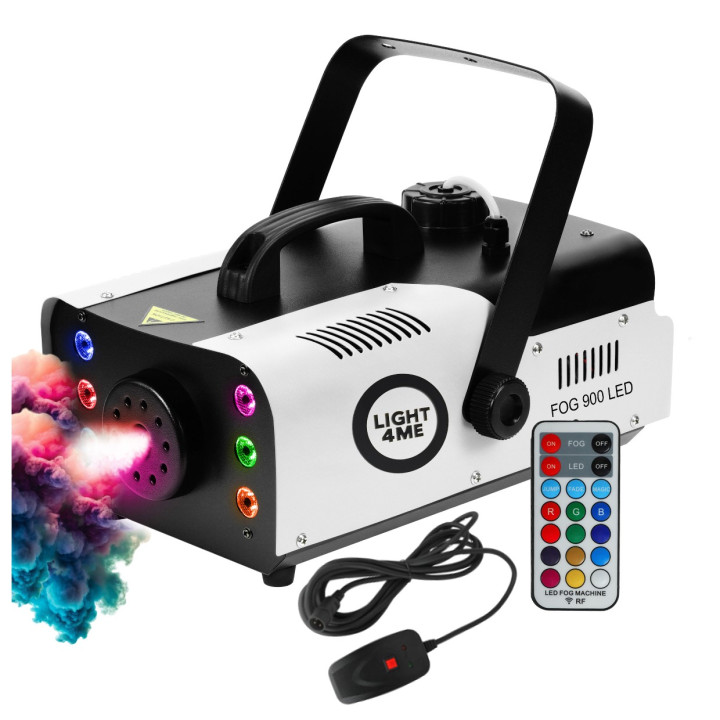 LIGHT4ME FOG 900 LED wytwornica dymu mgly pilot bezprzewodow