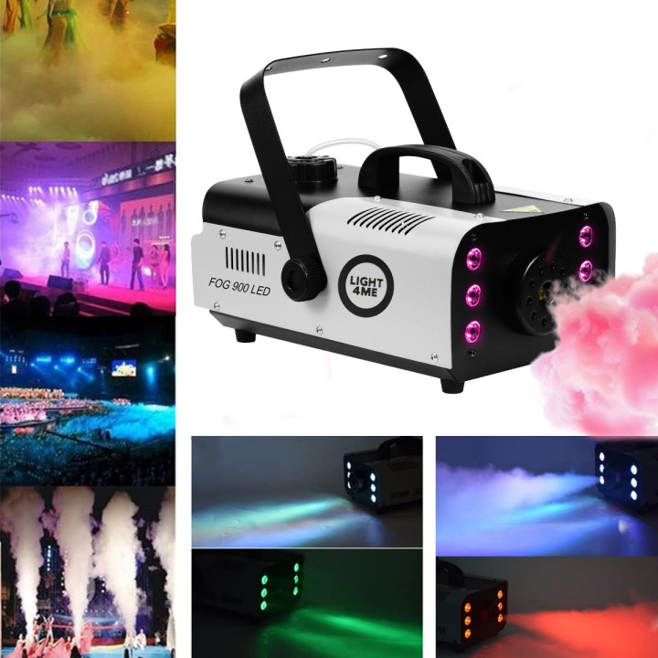 LIGHT4ME FOG 900 LED wytwornica dymu mgly pilot bezprzewodow