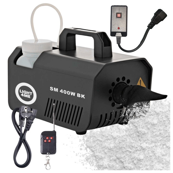 LIGHT4ME SM 400W BK generator wytwornica sniegu czarna pilot