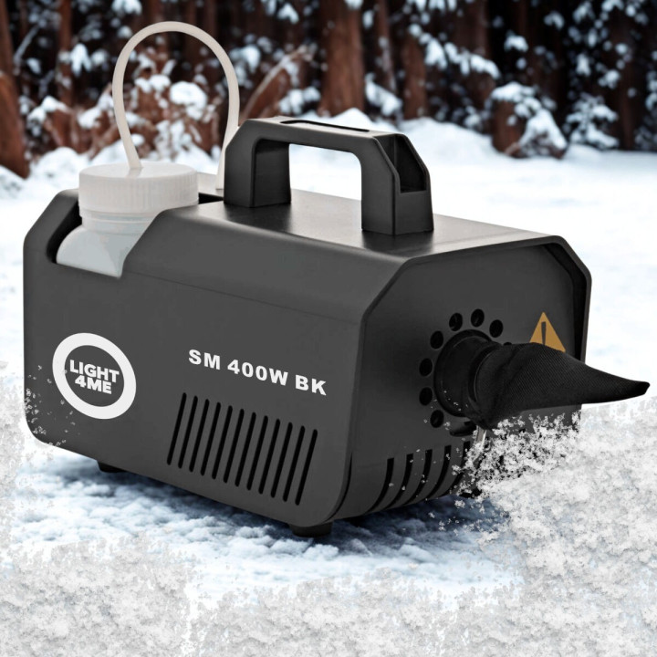 LIGHT4ME SM 400W BK generator wytwornica sniegu czarna pilot