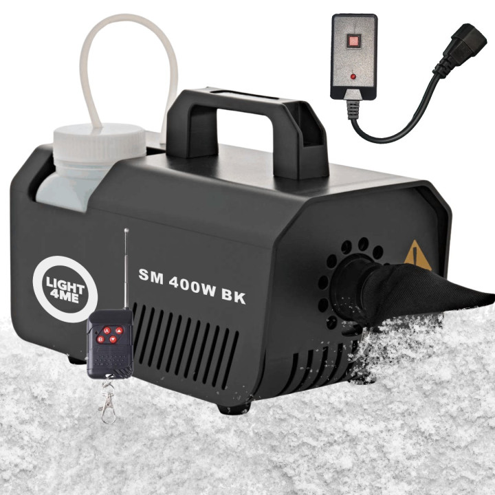 LIGHT4ME SM 400W BK generator wytwornica sniegu czarna pilot