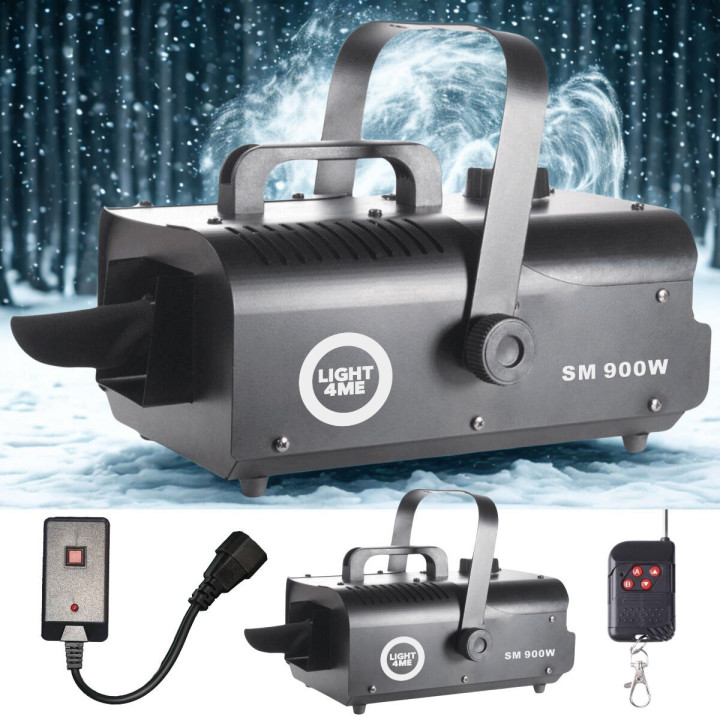 LIGHT4ME SM 900W wytwornica maszyna do sniegu + pilot bezprz