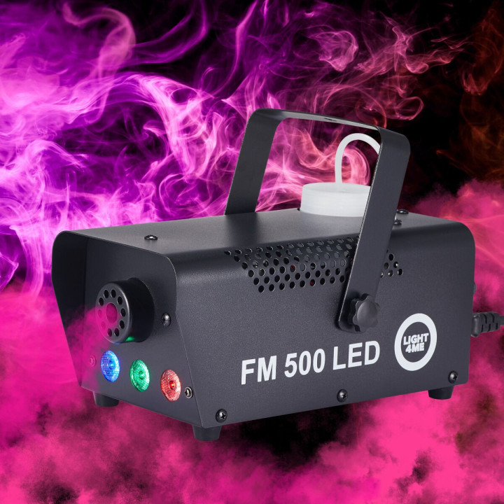LIGHT4ME FM 500 LED RGB V2 wytwornica dymu mgly + pilot bezp