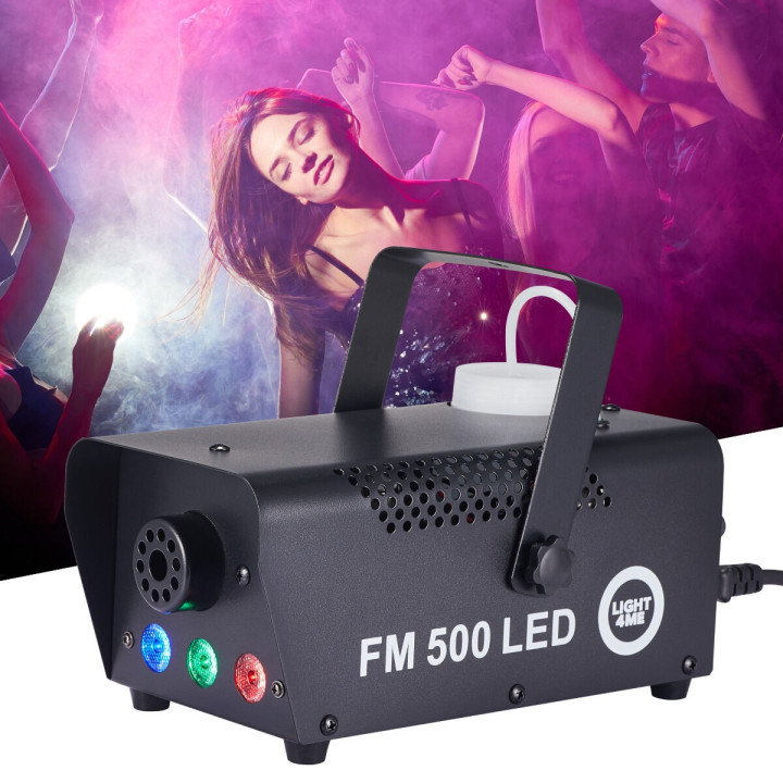 LIGHT4ME FM 500 LED RGB V2 wytwornica dymu mgly + pilot bezp