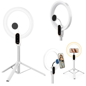 Ulanzi LT030 Lampa LED pierścieniowa (3000 K - 6000 K) + uchwyt na telefon