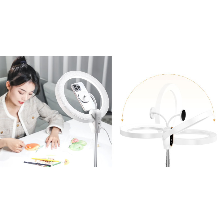 Ulanzi LT030 Lampa LED pierscieniowa (3000 K - 6000 K) + uch