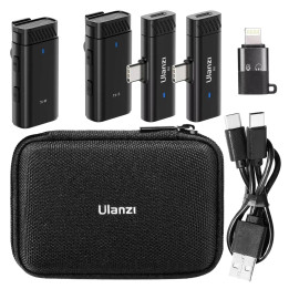 Ulanzi HM2301 Zestaw 2 mikrofonów bezprzewodowych do telefon