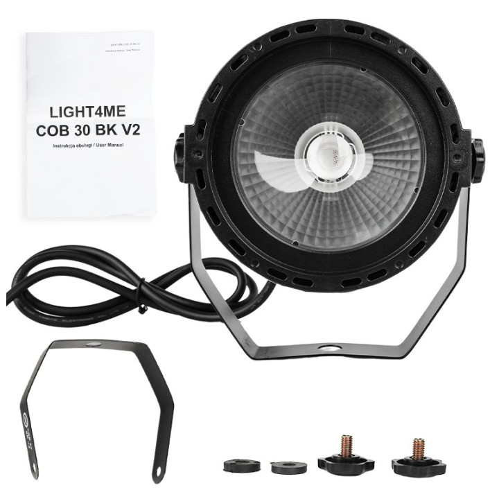 LIGHT4ME COB 30 BK V2 reflektor par oswietlenie sceniczne ef