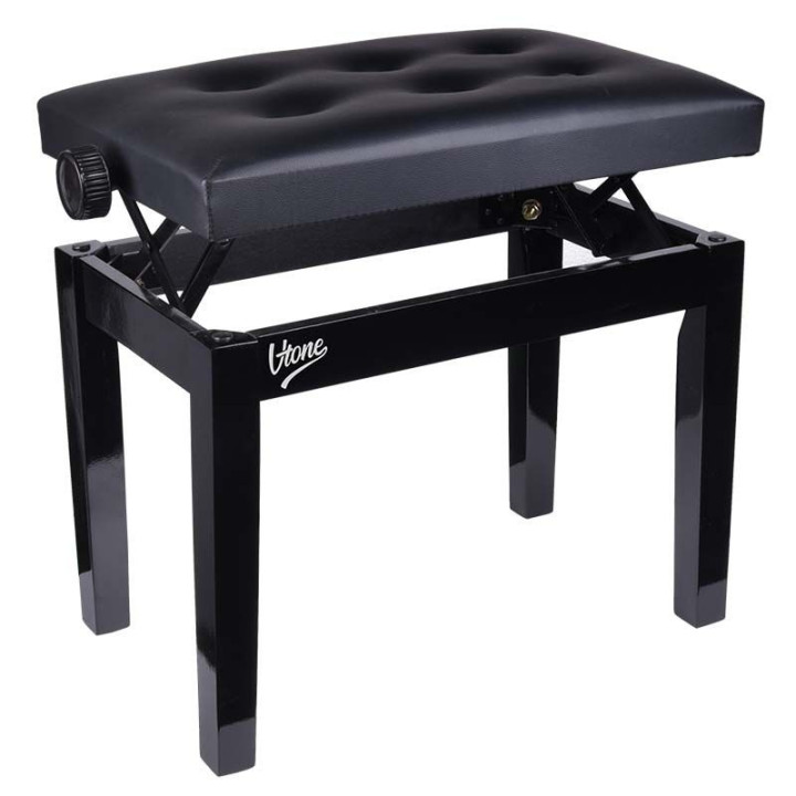 V-TONE ŁAWA 1 BK ława do pianina fortepianu CZARNA