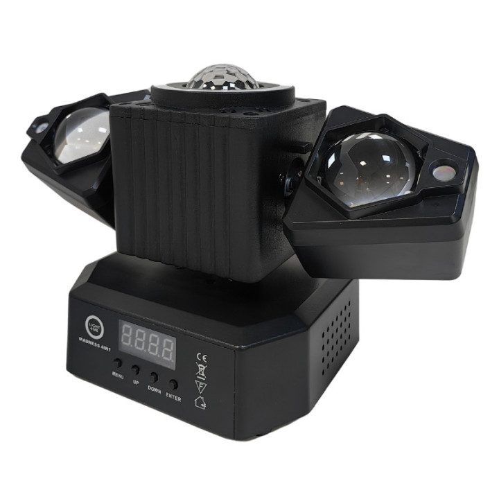 LIGHT4ME MADNESS 4IN1 multiefekt świetlny LED RGBW efekt beam laser