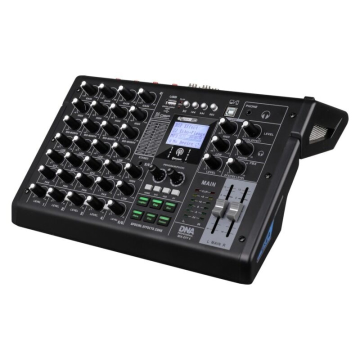 DNA MIX-EFF 6 analogowy mikser dźwięku 6 kanałów USB MP3 Bluetooth szybka wysyłka lub odbiór w Krakowie!