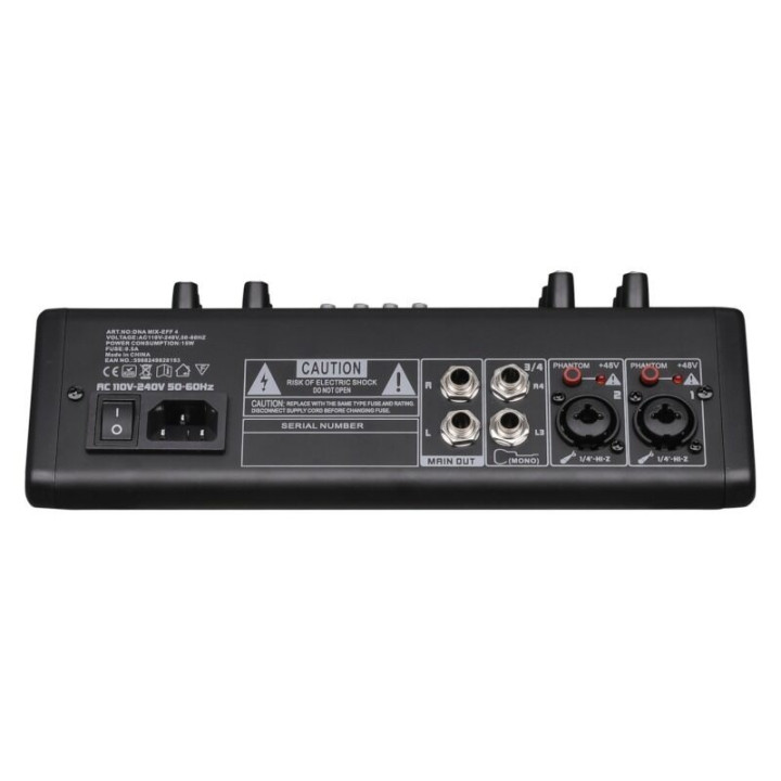 DNA MIX-EFF 4 analogowy mikser dźwięku 4 kanały USB MP3 Bluetooth