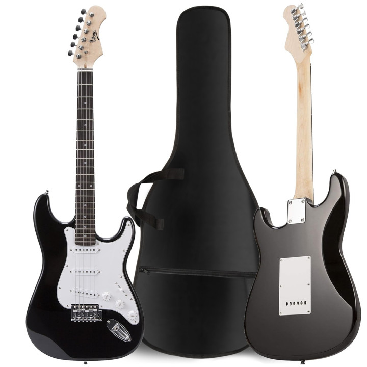 V-TONE EGA 39 BK gitara elektryczna 4/4 stratocaster 39" SSS zestaw