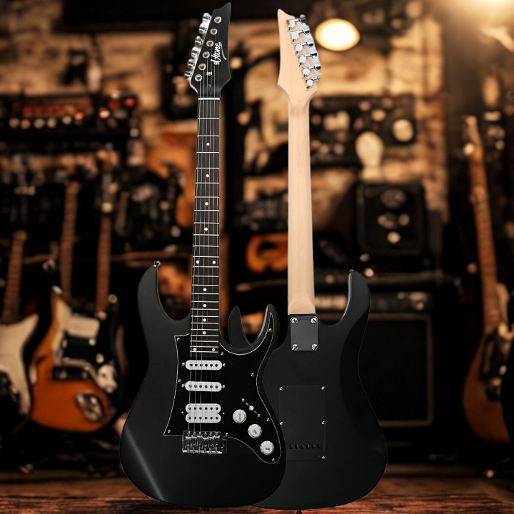 V-TONE EGA 39 MBK gitara elektryczna 4/4 stratocaster 39" HSS zestaw