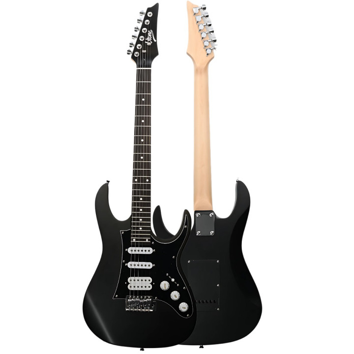 V-TONE EGA 39 MBK gitara elektryczna 4/4 stratocaster 39" HSS zestaw