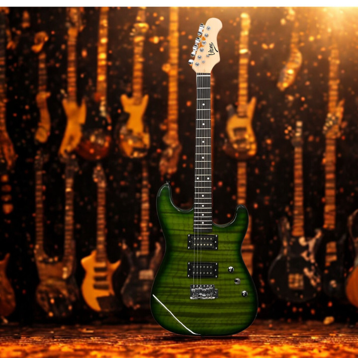 V-TONE EGW 39 GR gitara elektryczna 4/4 stratocaster 39" HH zestaw