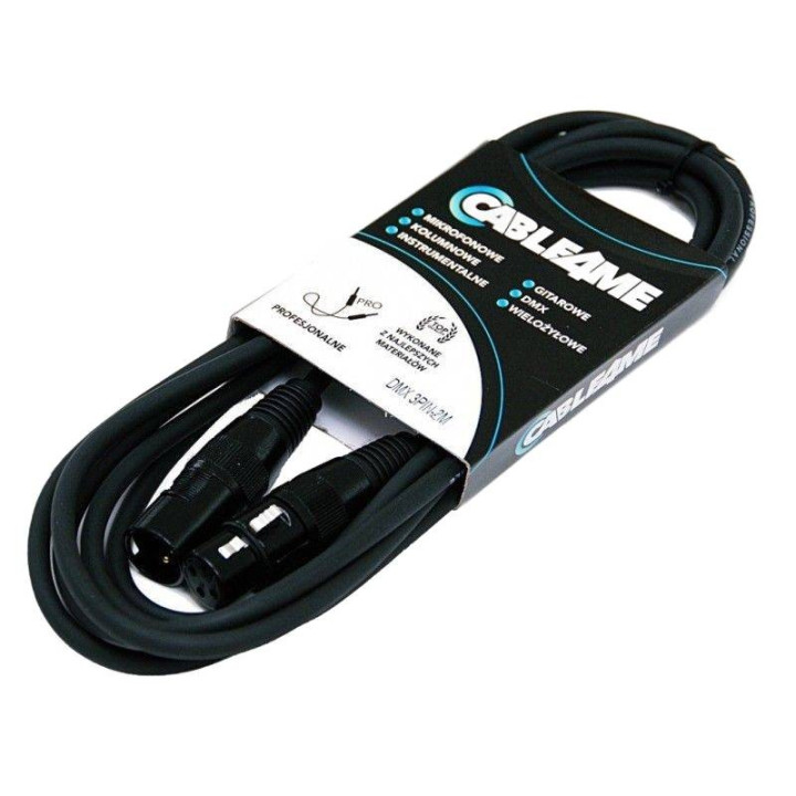 CABLE4ME kabel DMX 3Pin 2m przewód do świateł