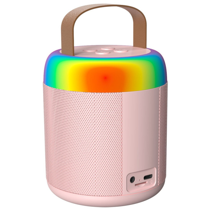 MOZOS MK-PINK Mikrofon karaoke głośnik bt różowy