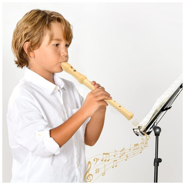 V-TONE FL W1 flet prosty sopranowy naturalne drewno wycior etui