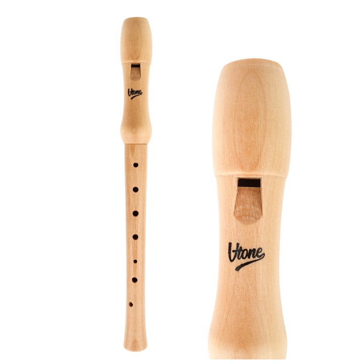 V-TONE FL W1 flet prosty sopranowy naturalne drewno wycior etui