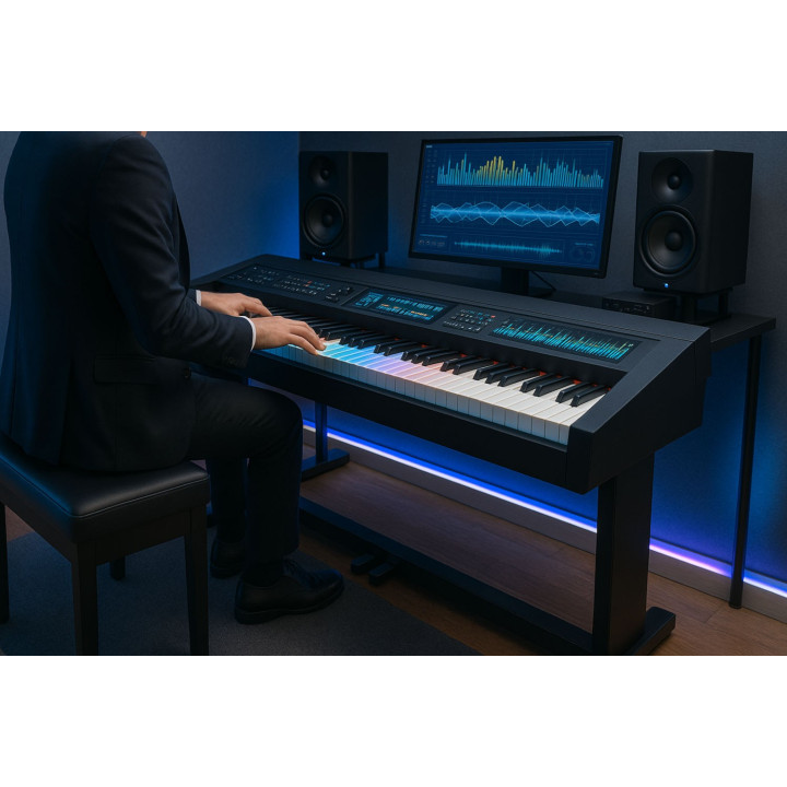 MOZOS PB03 Ława krzesło stołek ze schowkiem do pianina keyboardu