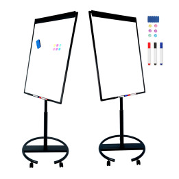 MOZOS TM71-BK Tablica magnetyczna jezdna flipchart 70x100cm